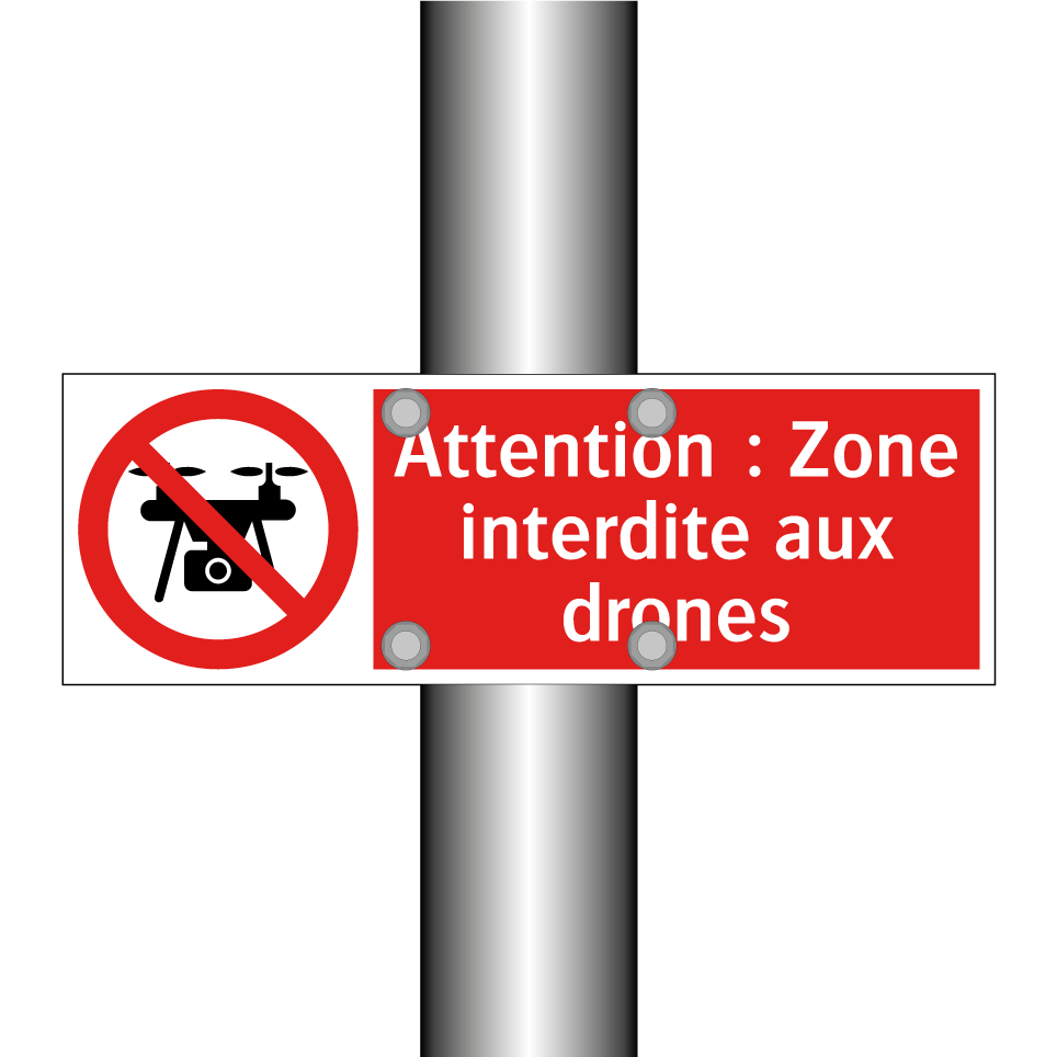 Attention : Zone interdite aux drones