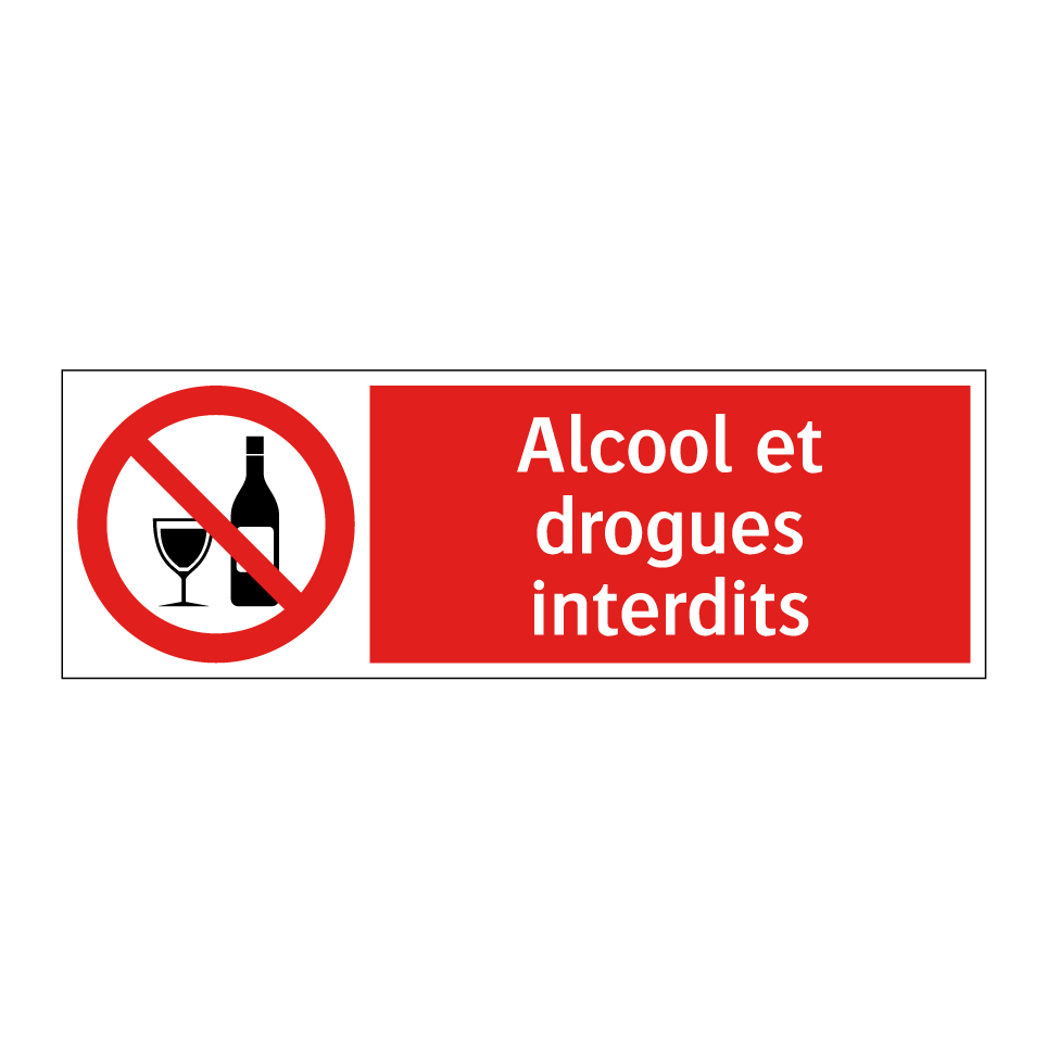 Alcool et drogues interdits