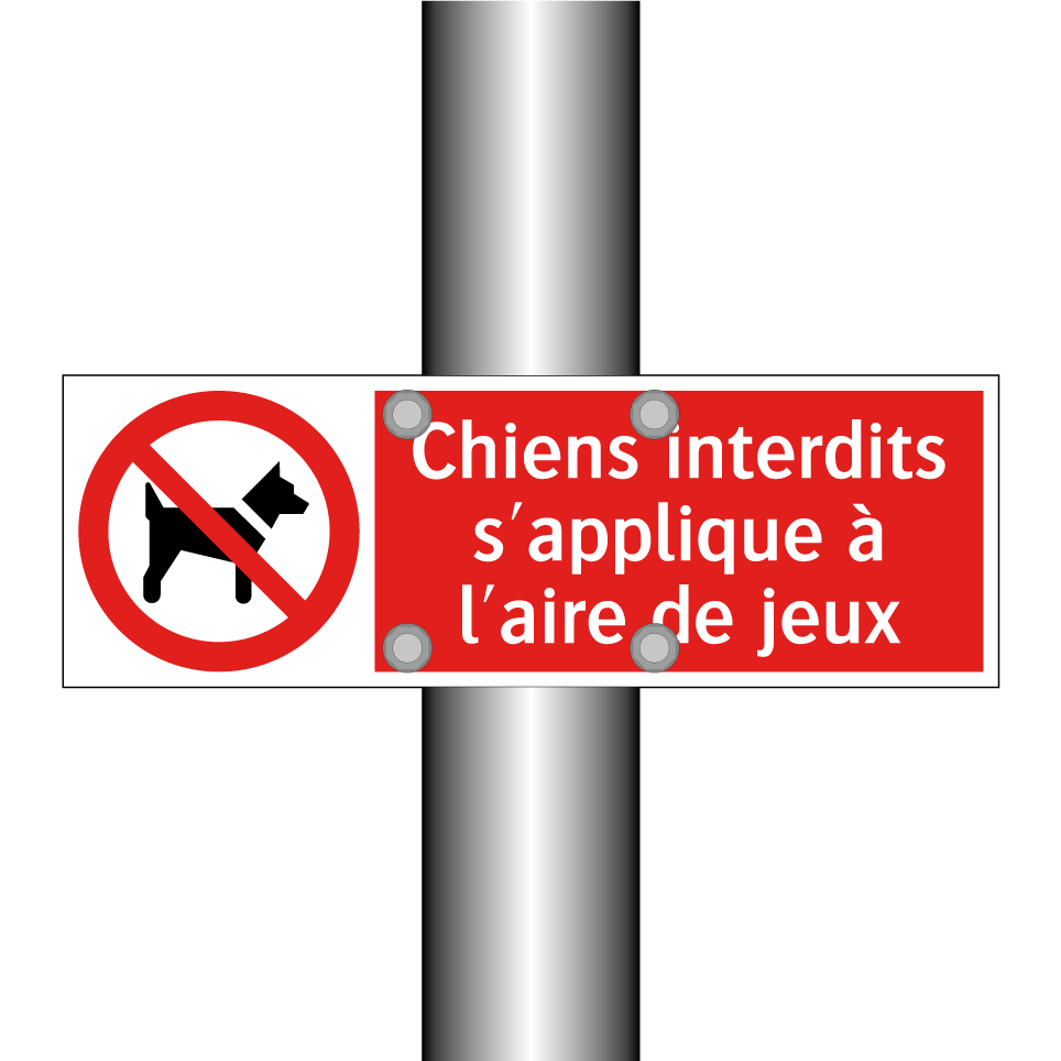 Chiens interdits s'applique à l'aire de jeux