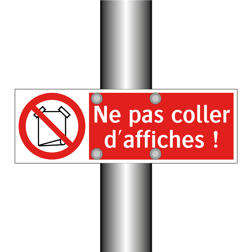 Ne pas coller d'affiches !