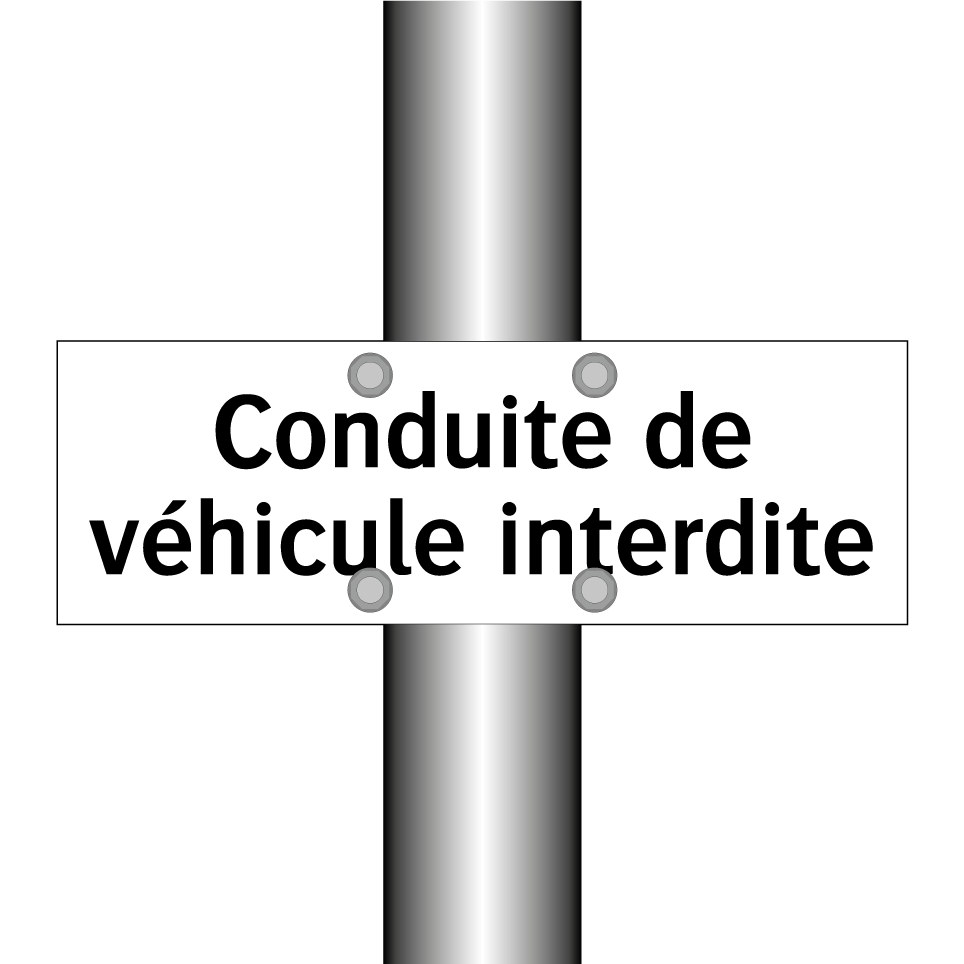 Conduite de véhicule interdite