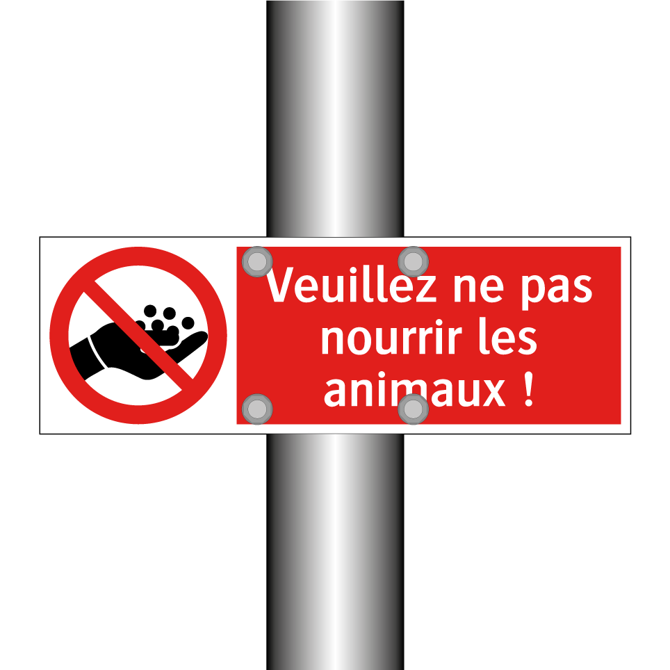 Veuillez ne pas nourrir les animaux !