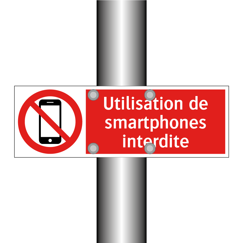 Utilisation de smartphones interdite