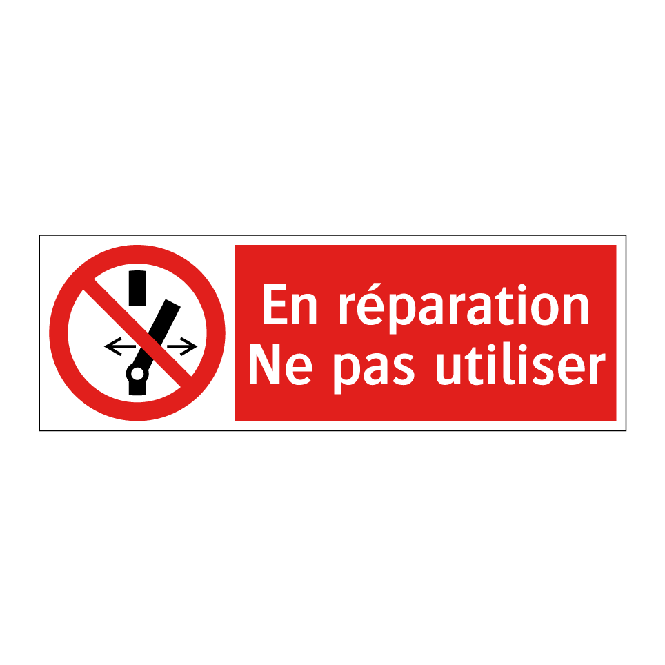 En réparation Ne pas utiliser