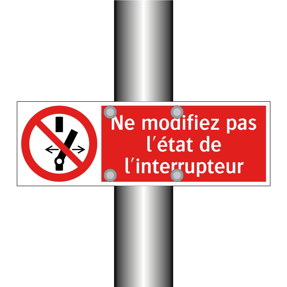Ne modifiez pas l'état de l'interrupteur