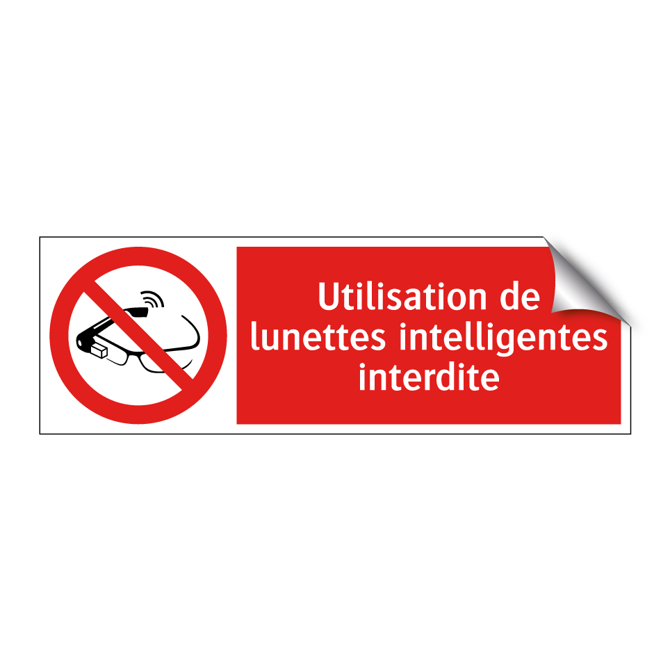 Utilisation de lunettes intelligentes interdite