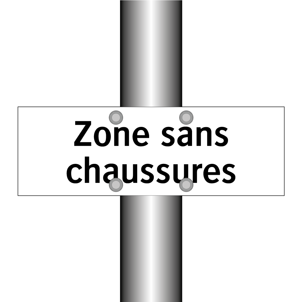 Zone sans chaussures