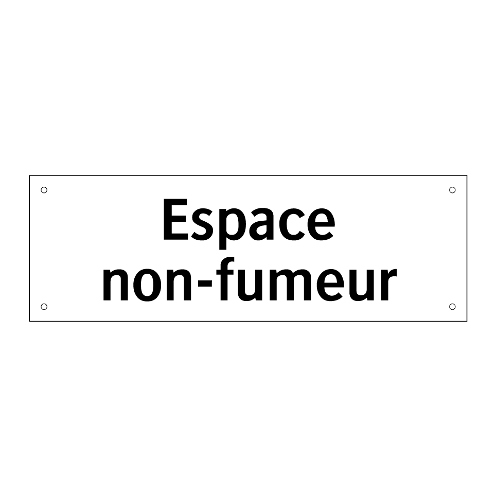 Espace non-fumeur