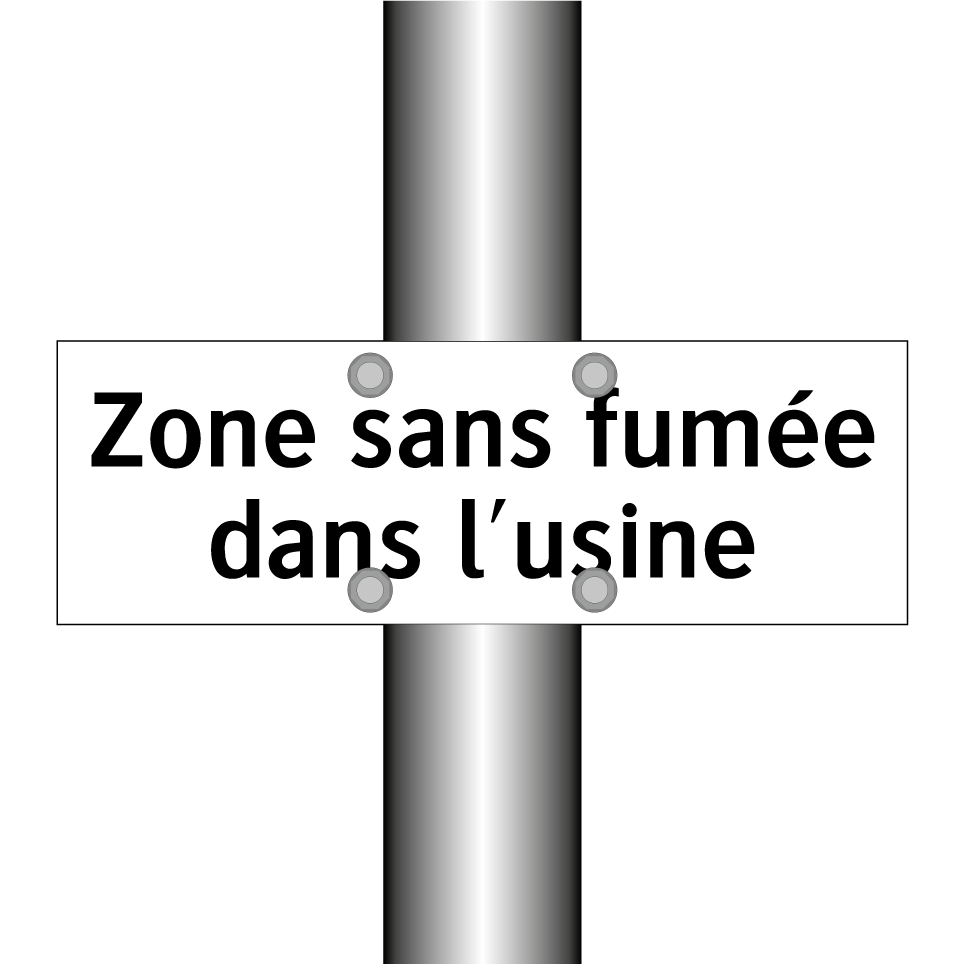 Zone sans fumée dans l'usine