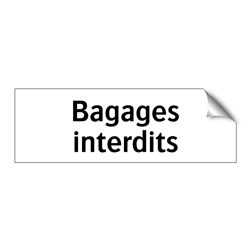 Bagages interdits
