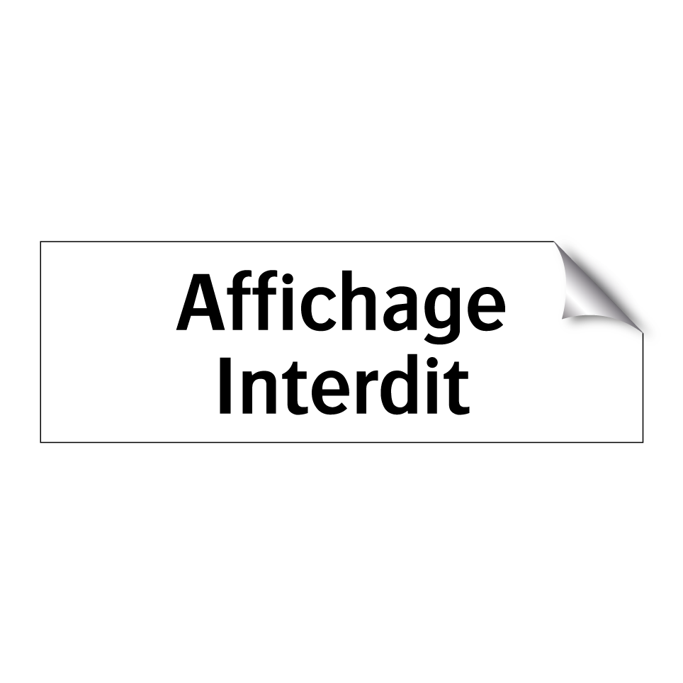 Affichage Interdit