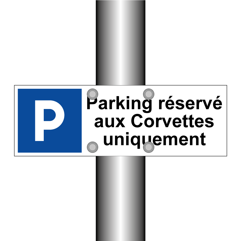 Parking réservé aux Corvettes uniquement