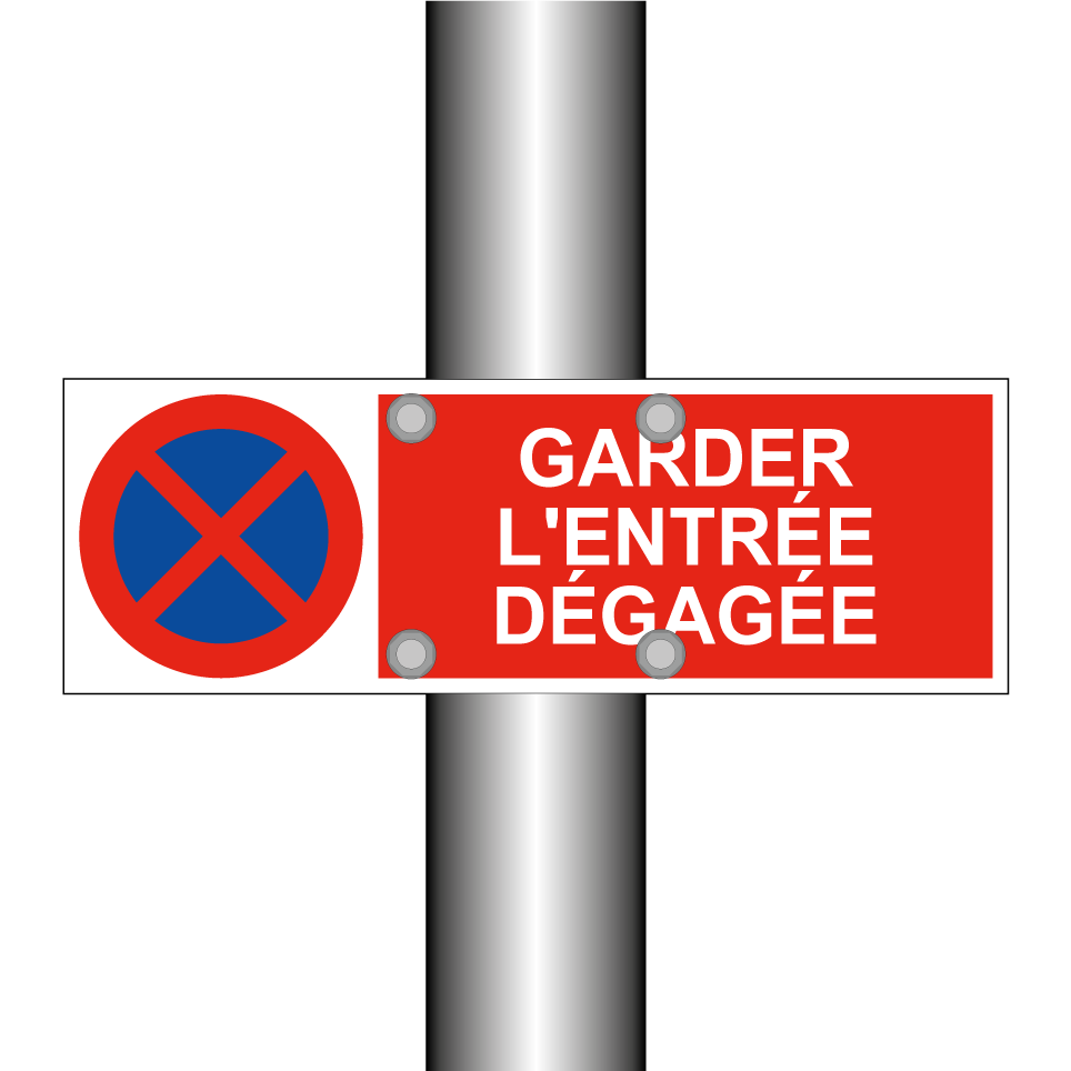 Garder l'entrée dégagée