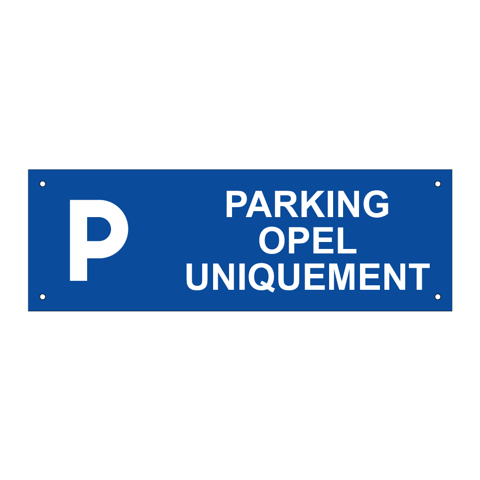 Parking Opel uniquement