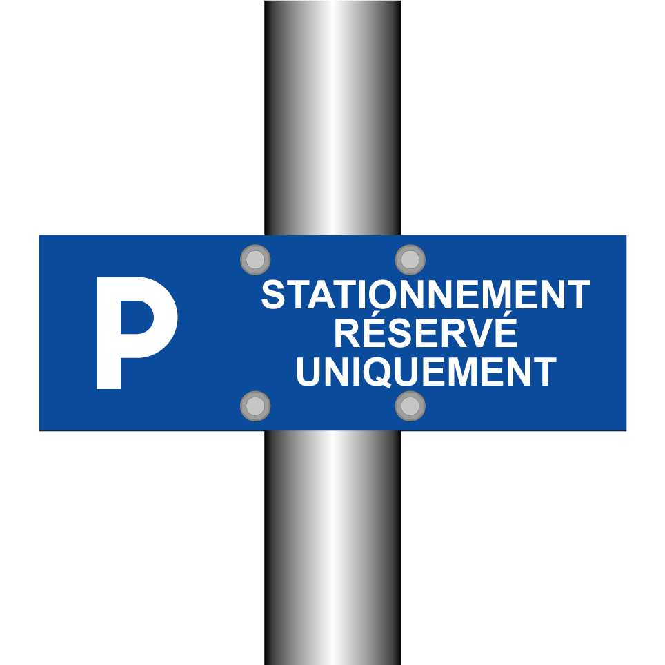 Stationnement réservé uniquement