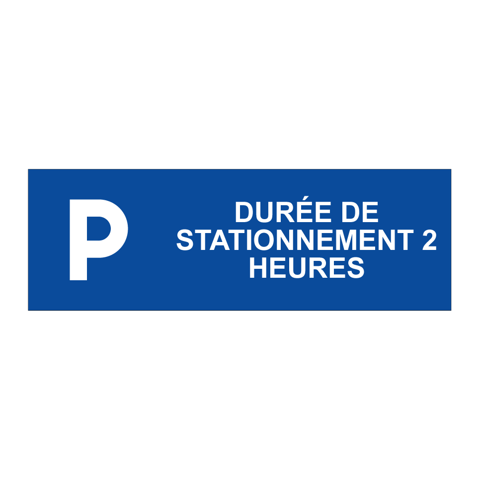 Durée de stationnement 2 heures