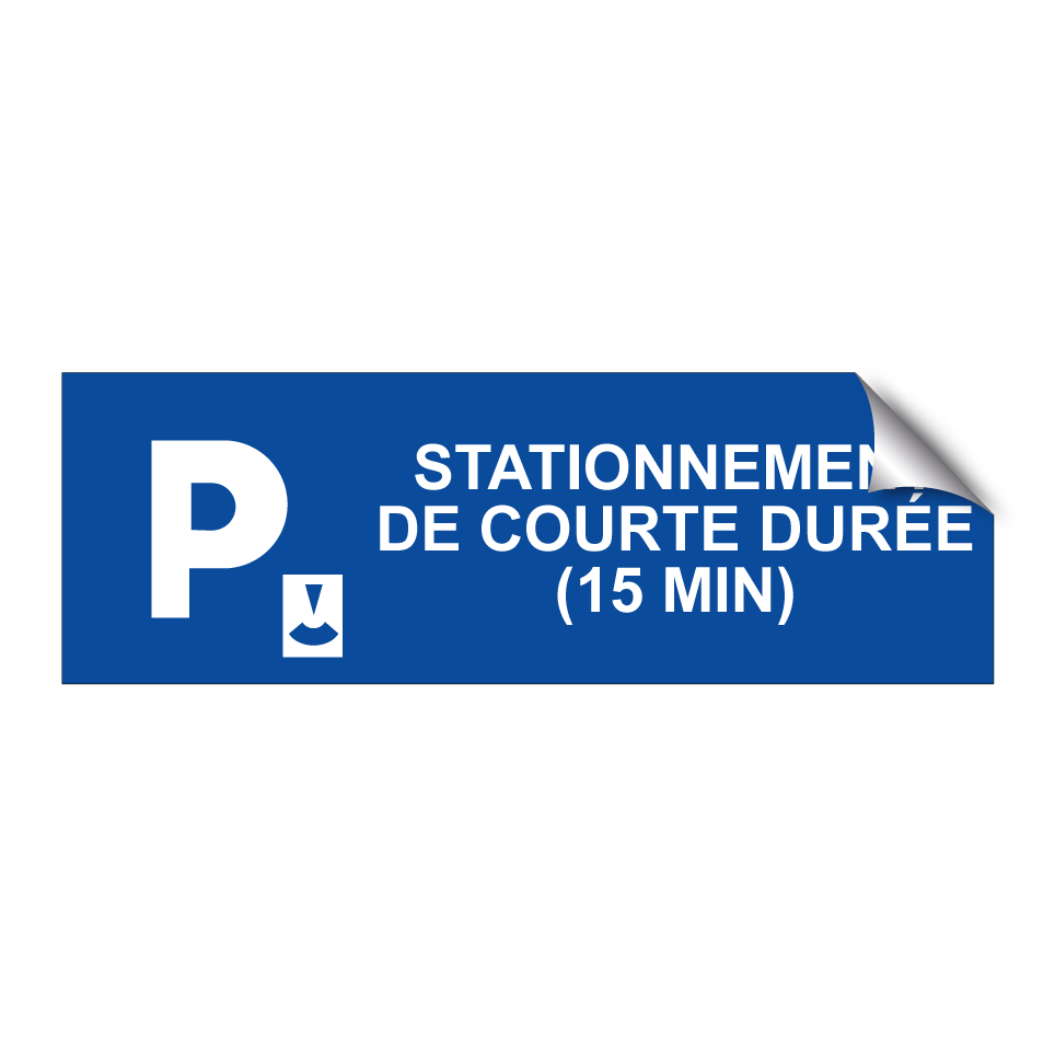 Stationnement de courte durée (15 min)