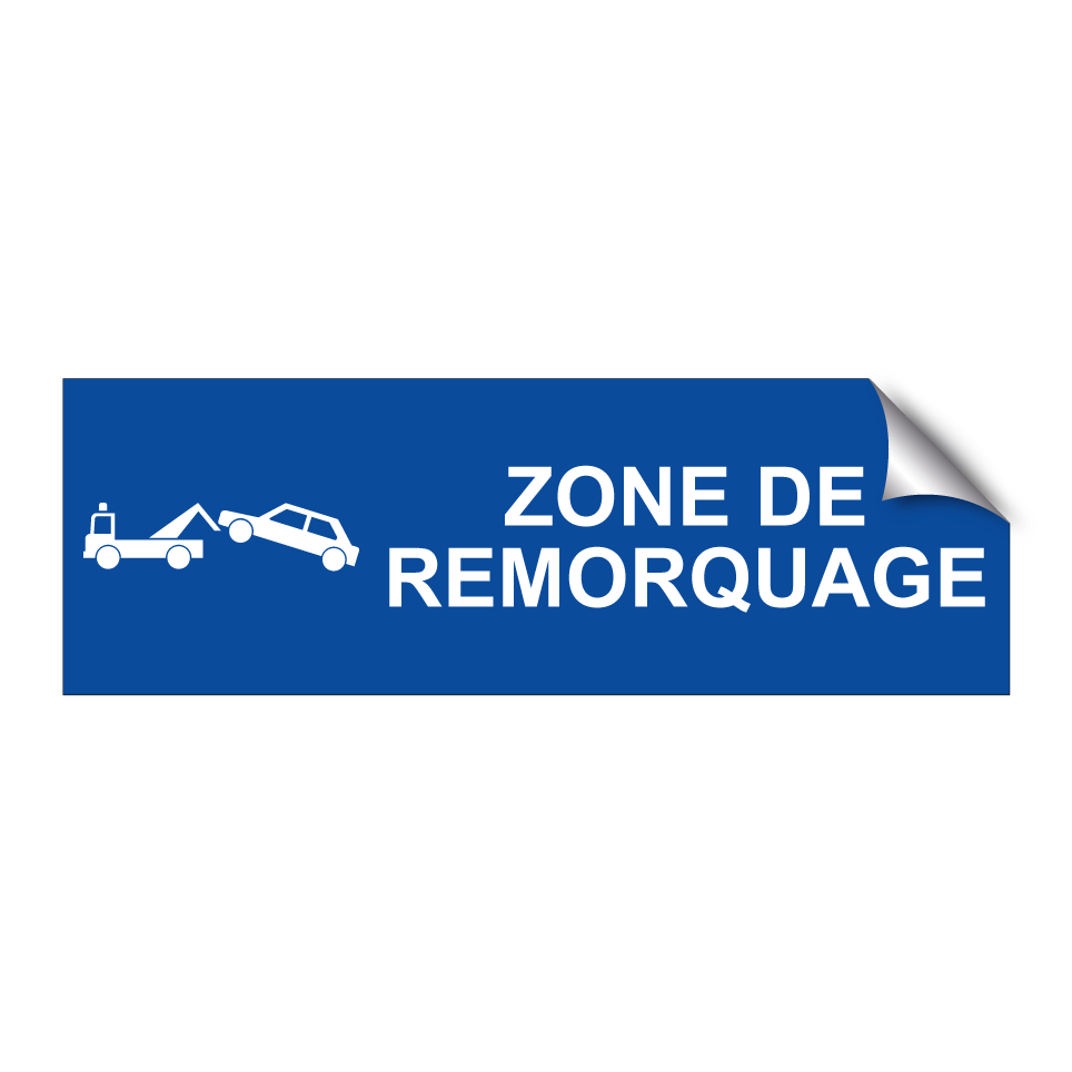 Zone de remorquage
