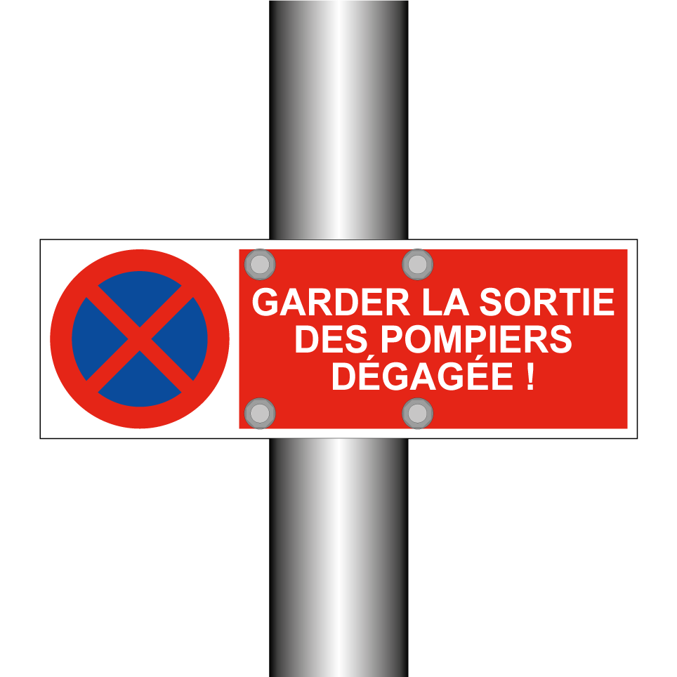Garder la sortie des pompiers dégagée !