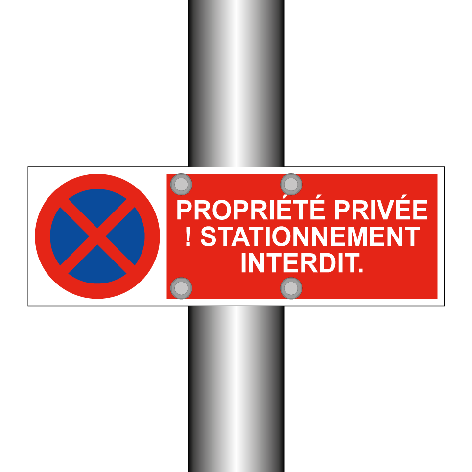 Propriété privée ! Stationnement interdit.