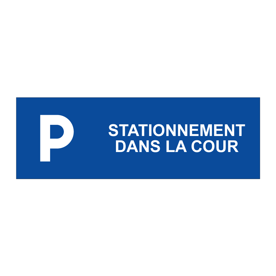 Stationnement dans la cour