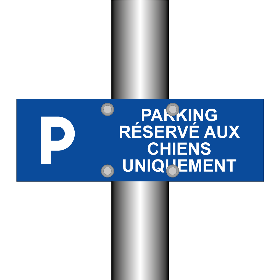 Parking réservé aux chiens uniquement