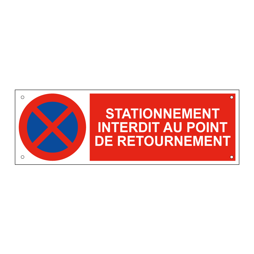 Stationnement interdit au point de retournement