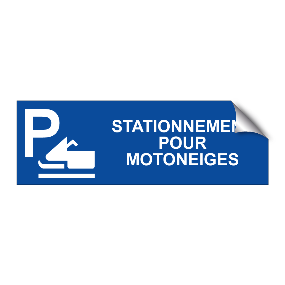 Stationnement pour motoneiges