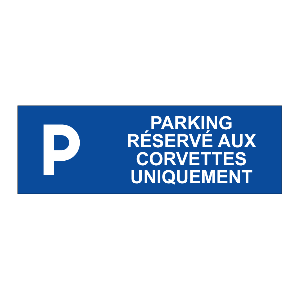 Parking réservé aux Corvettes uniquement