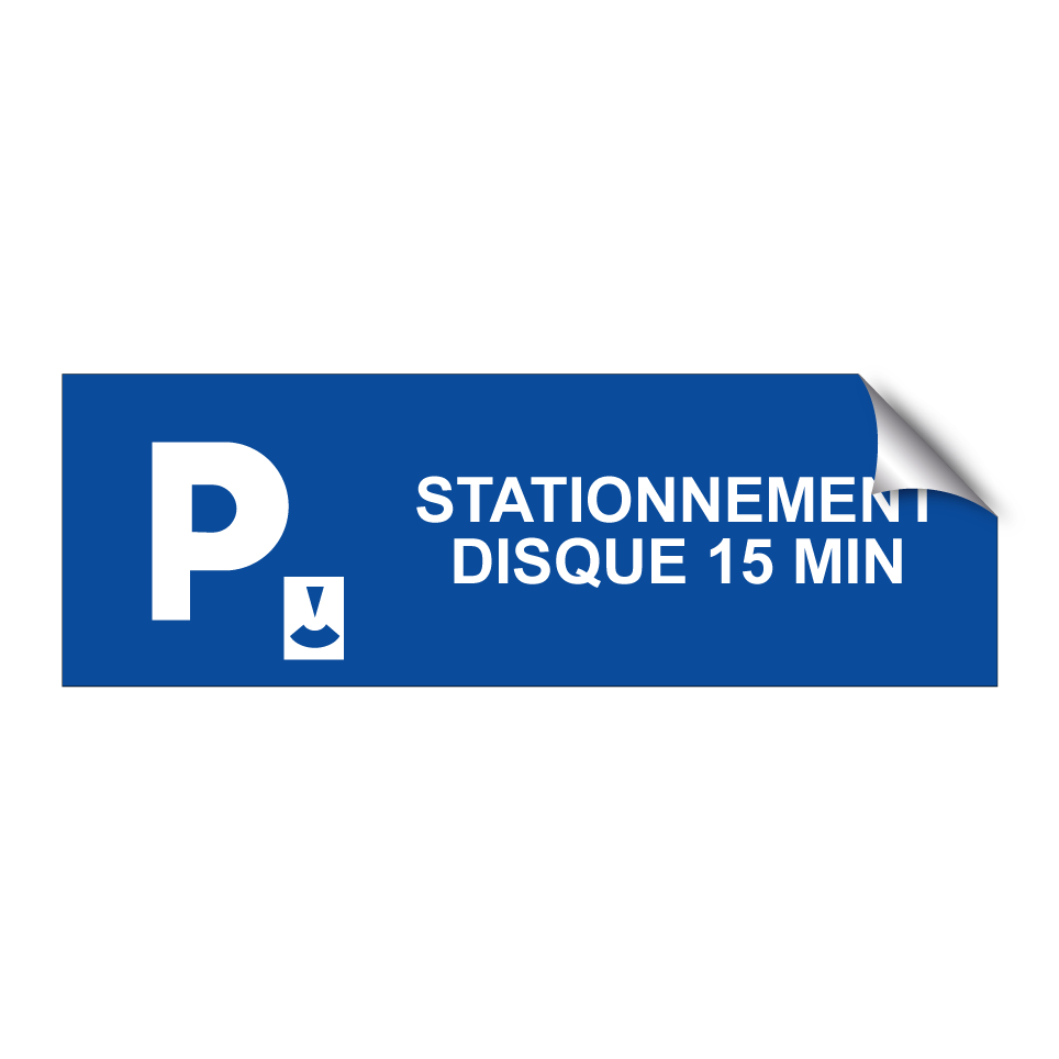 Stationnement disque 15 min