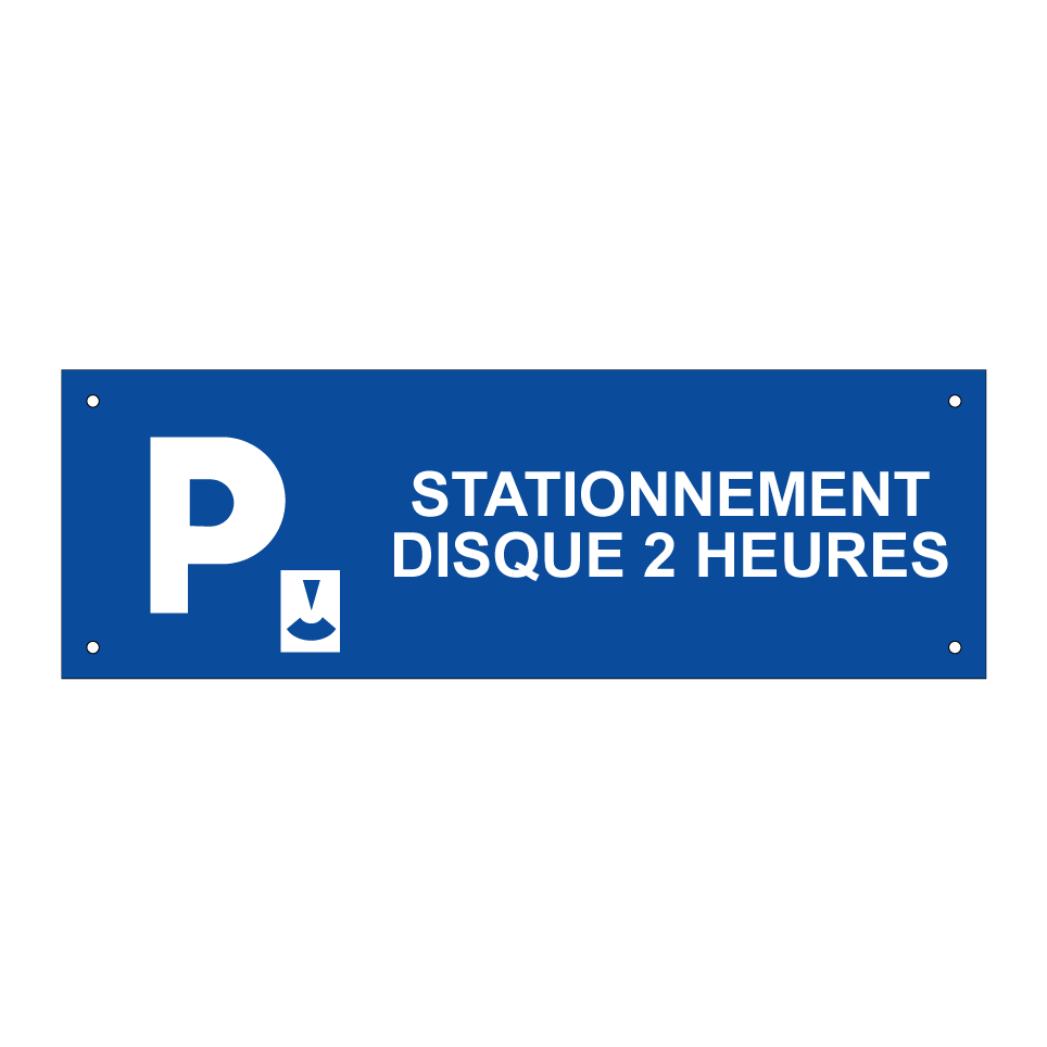 Stationnement disque 2 heures