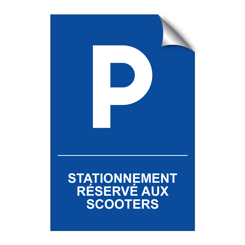 Stationnement réservé aux scooters