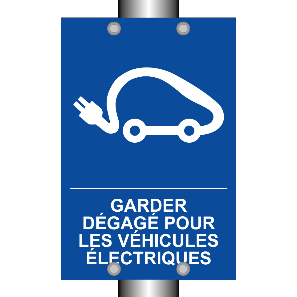 Garder dégagé pour les véhicules électriques