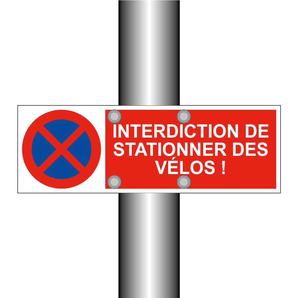 Interdiction de stationner des vélos !