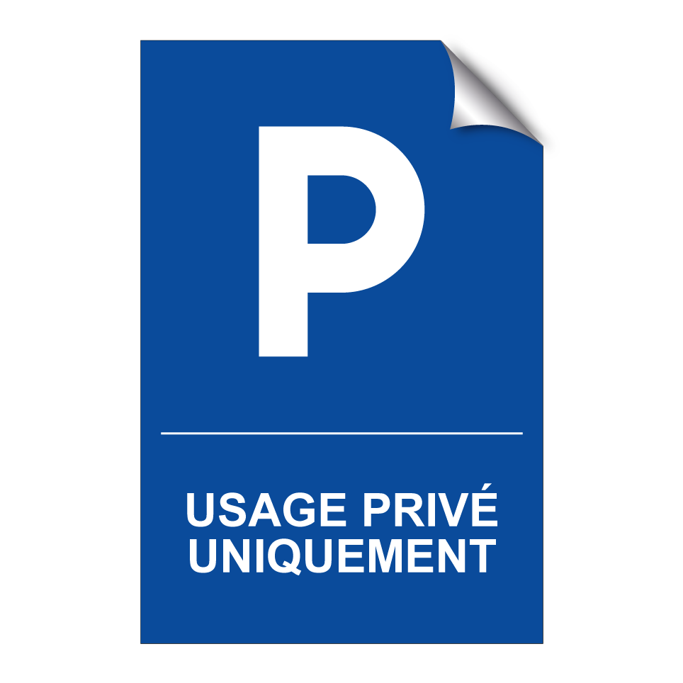 Usage privé uniquement