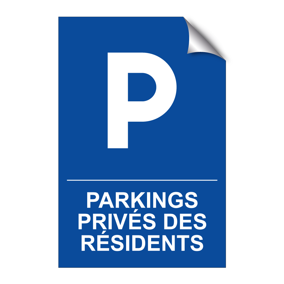 Parkings privés des résidents