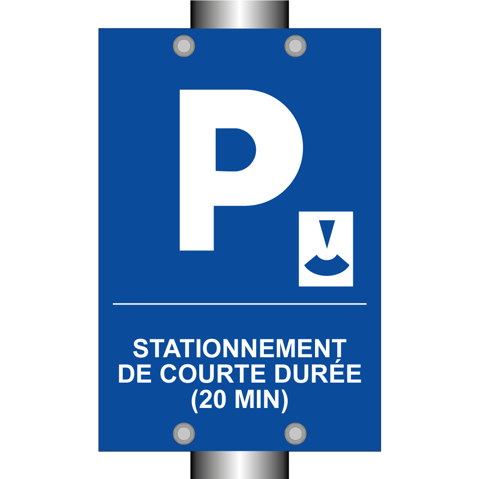 Stationnement de courte durée (20 min)