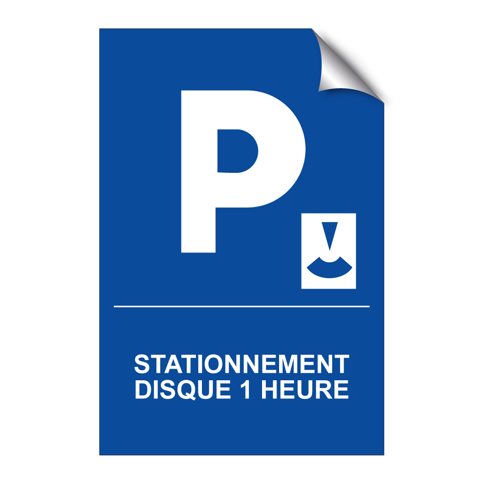 Stationnement disque 1 heure