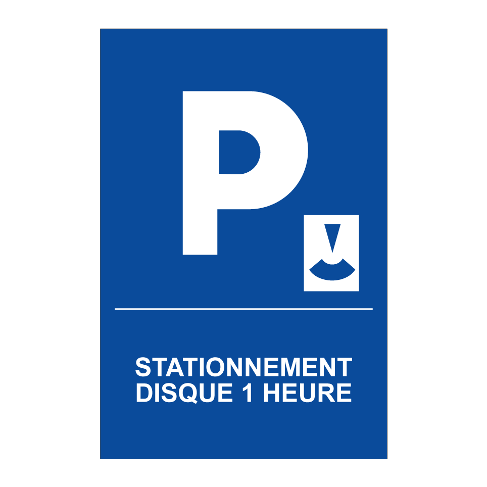 Stationnement disque 1 heure