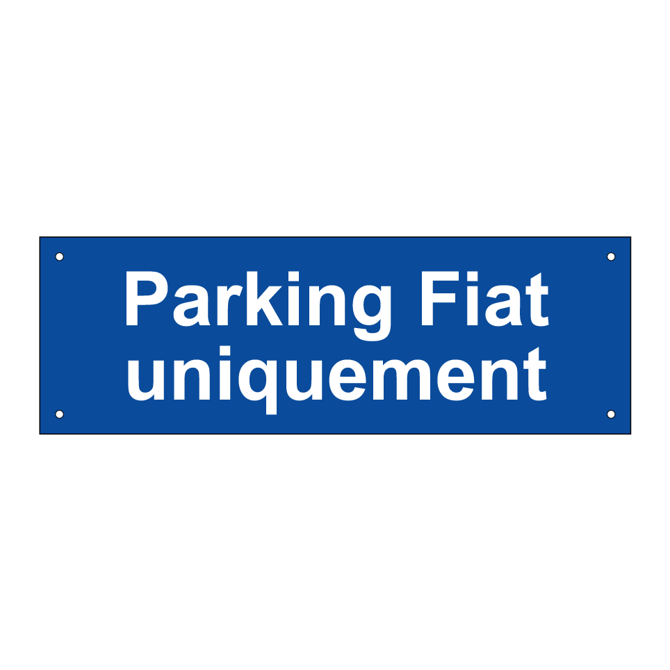 Parking Fiat uniquement