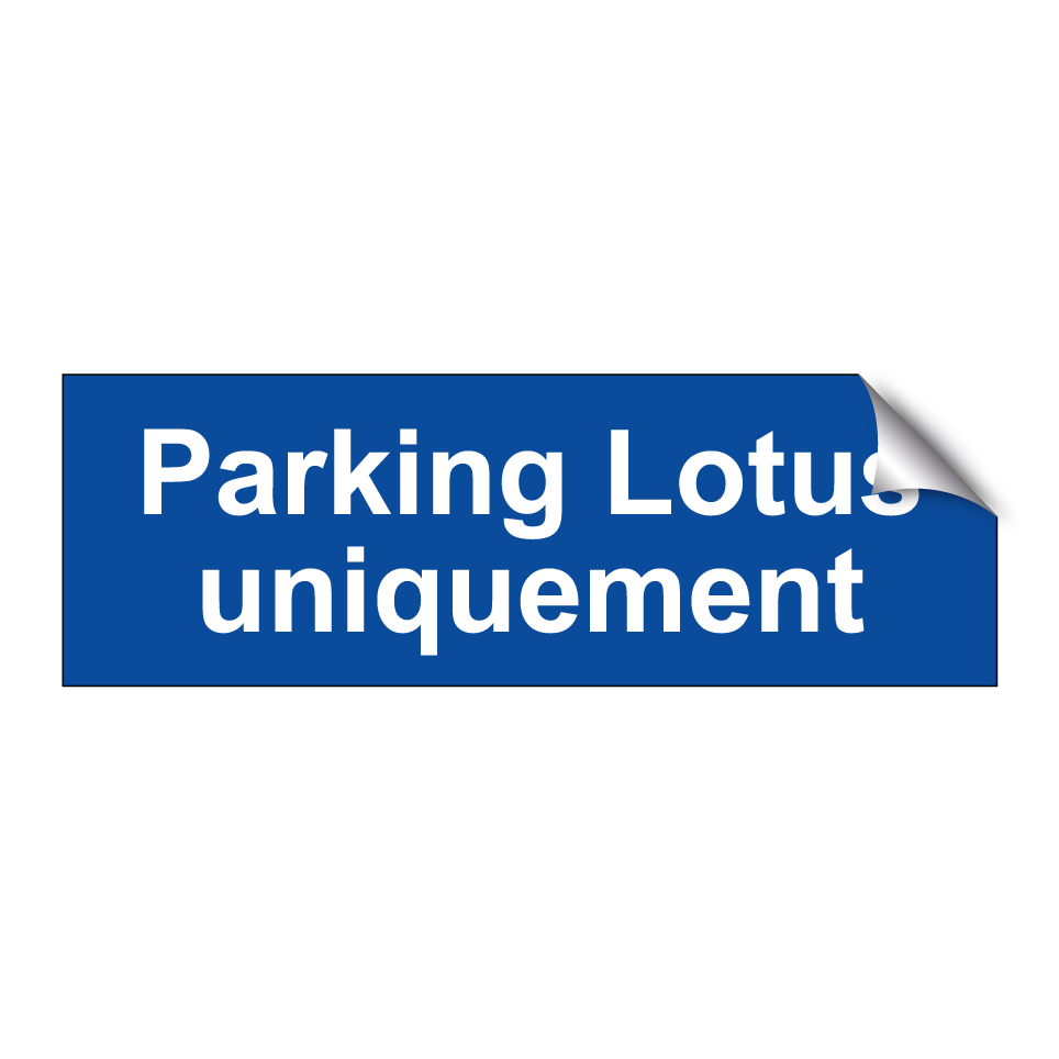 Parking Lotus uniquement