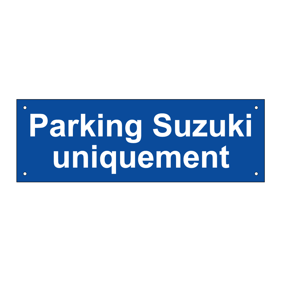 Parking Suzuki uniquement
