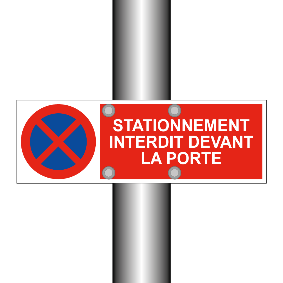 Stationnement interdit devant la porte