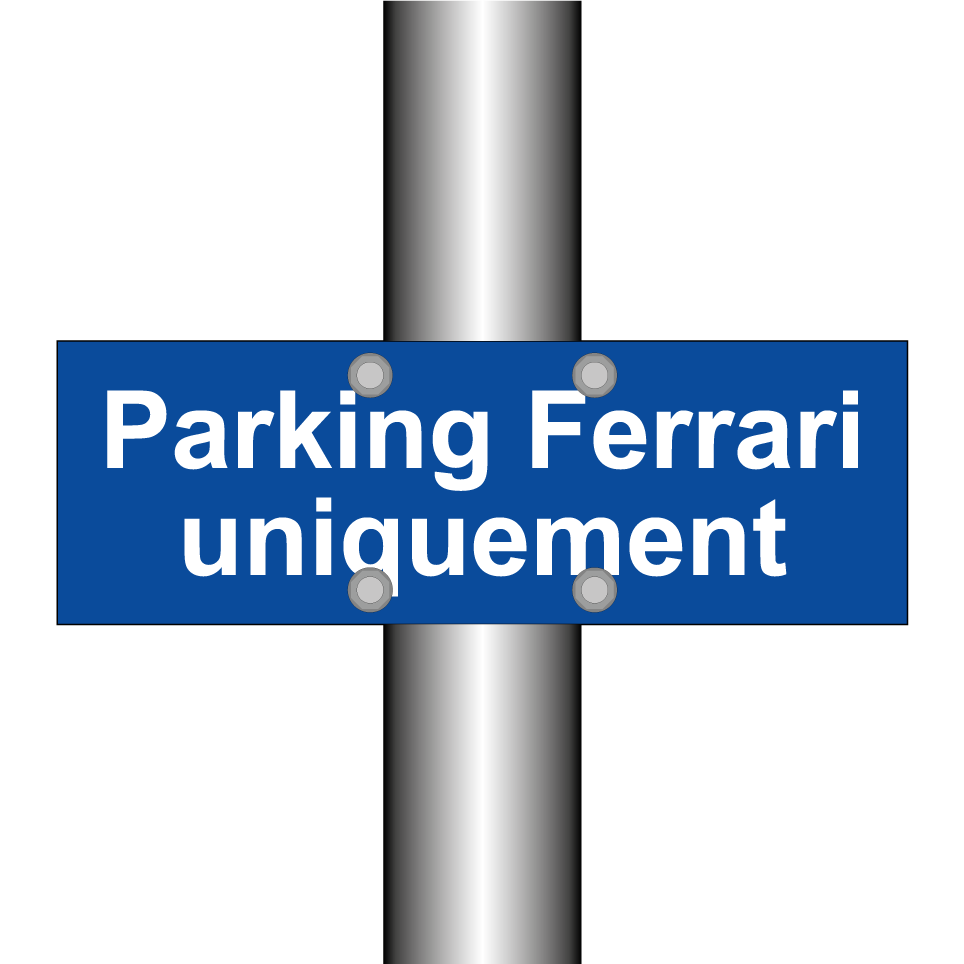 Parking Ferrari uniquement