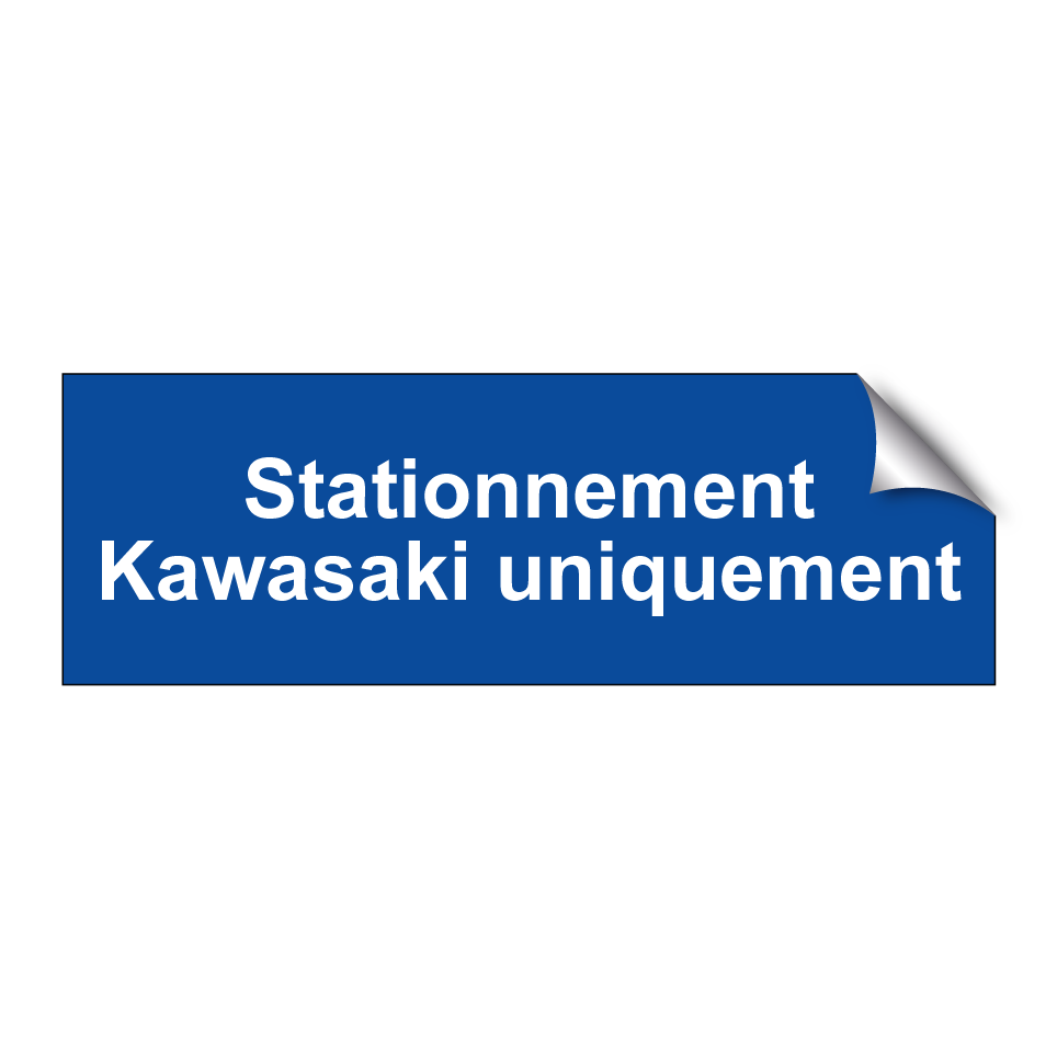 Stationnement Kawasaki uniquement