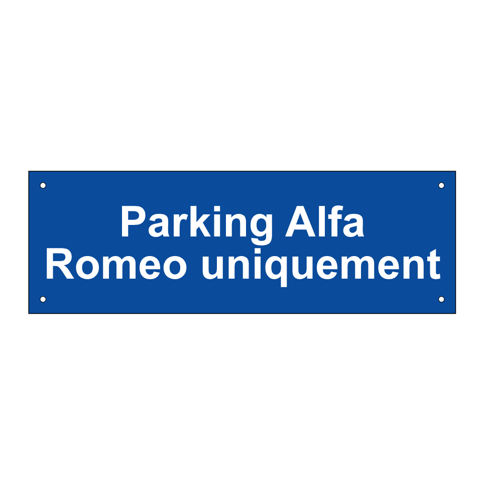Parking Alfa Romeo uniquement