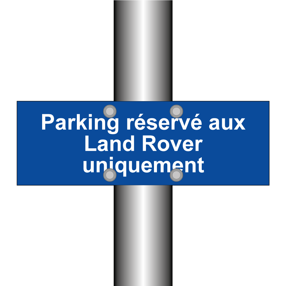 Parking réservé aux Land Rover uniquement