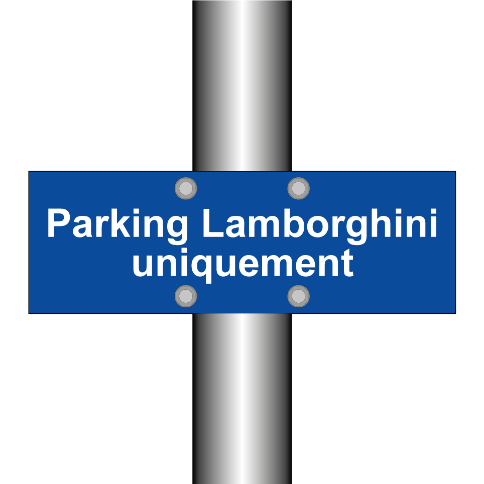 Parking Lamborghini uniquement