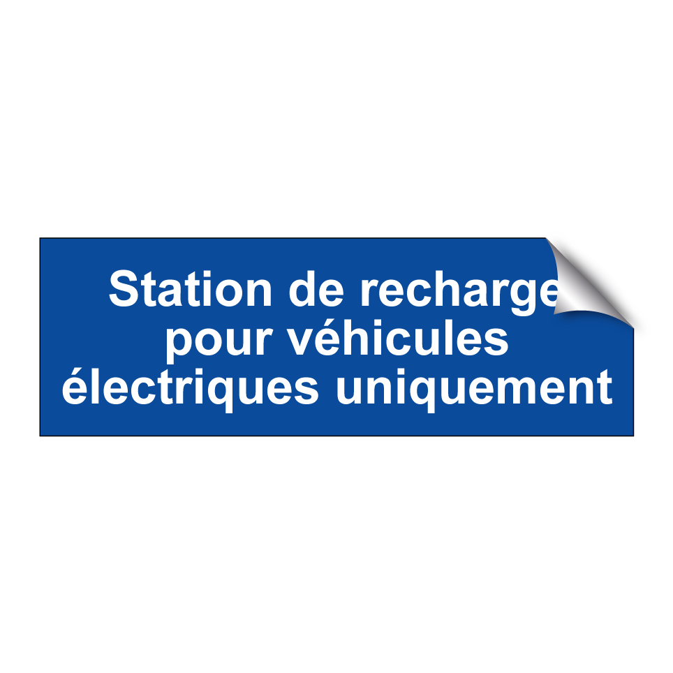 Station de recharge pour véhicules électriques uniquement
