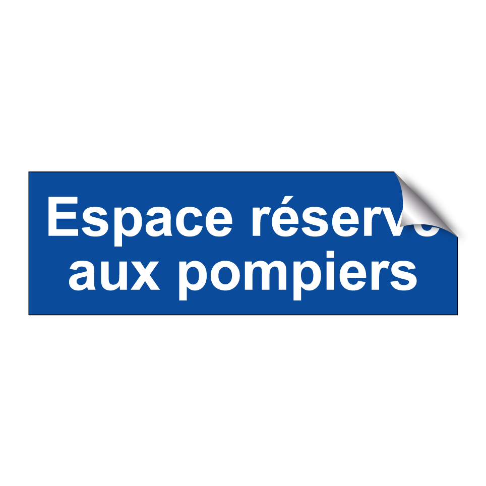 Espace réservé aux pompiers